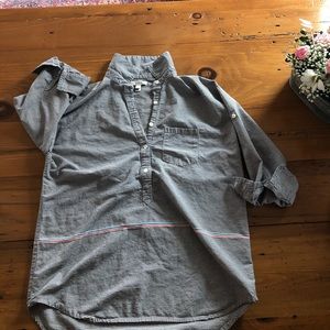 J. Crew popover mid way button down
